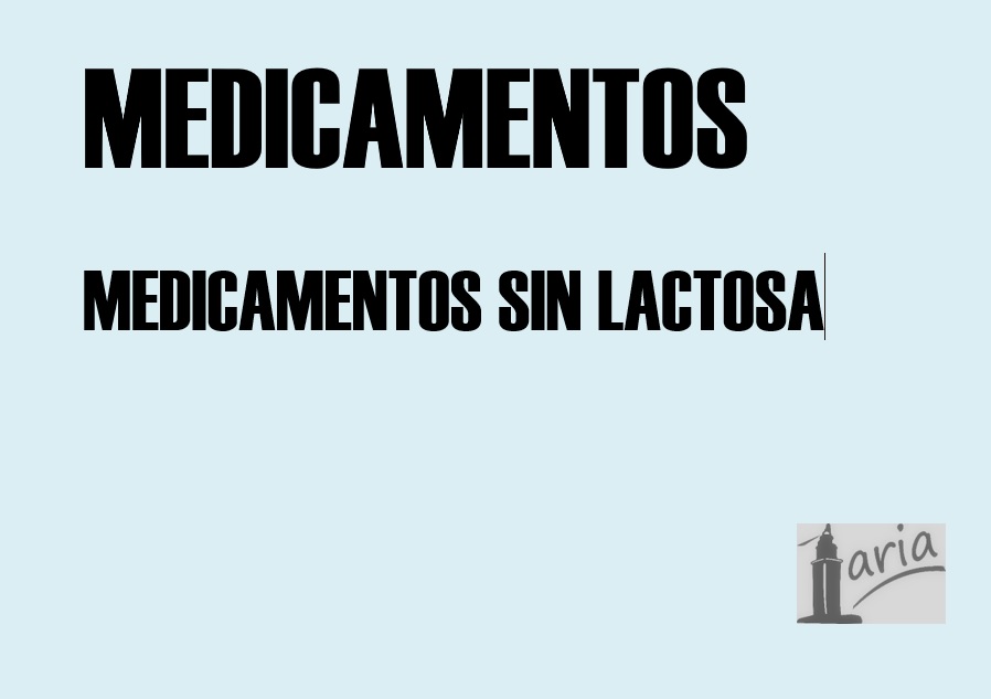 Imagen destacada - Medicación sin lactosa.